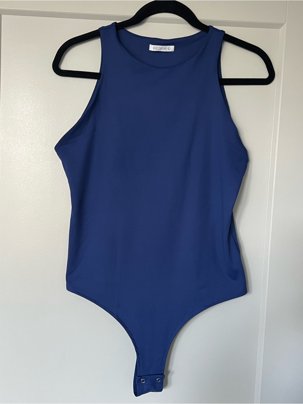 Sleeveless One-Piece Bodysuit - Navy Blue
